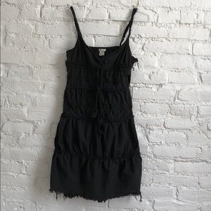 Free People boho black grunge dress